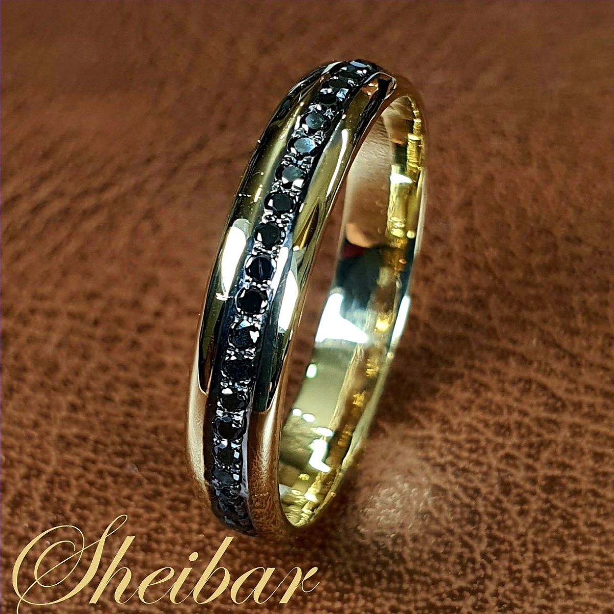 טבעת יהלומים לגבר-SHEIBAR